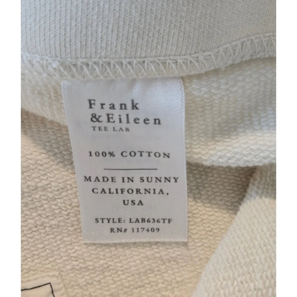 Frank & Eileen Eamon Jogger Sweatpants Womens XL Cream French Terry LAB636TF